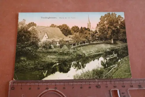tolle alte Karte - Thedinghausen Partie an der Eyter 30er jahre 