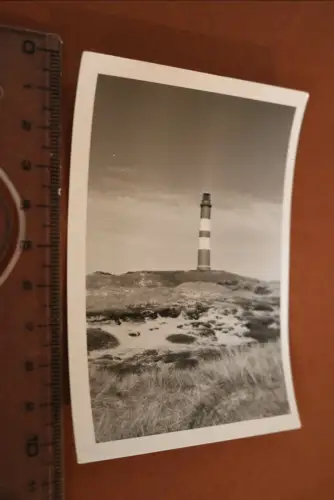 tolles altes Foto -  Leuchturm auf Amrum - 1969 