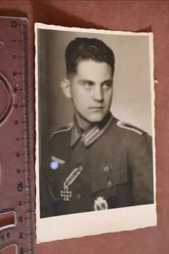 tolles altes Foto - Portait Soldat EK II, ISA - Otwock - Polen 1942
