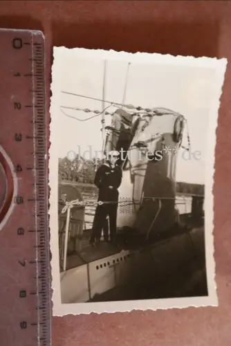 tolles altes Foto Turm U-Boot U 10 in Wilhelmshaven 1940