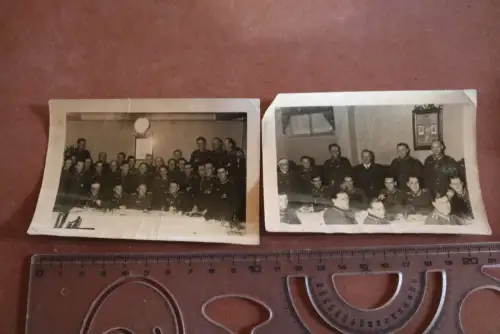 zwei alte Fotos - Feier Soldaten Neumünster 1944 - 3. S-Ers. u. Ausb.Abt. 10