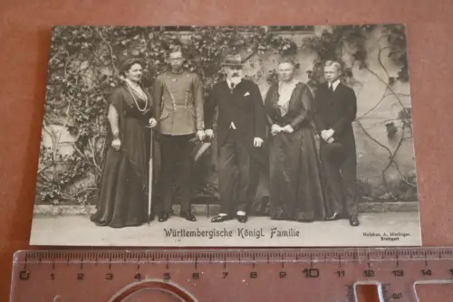 tolle alte Fotokarte - Württembergische Königl. Familie  1910-20