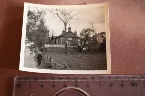 tolles altes Foto  Kirche in Rzeczki ??? 30-40er Jahre ?
