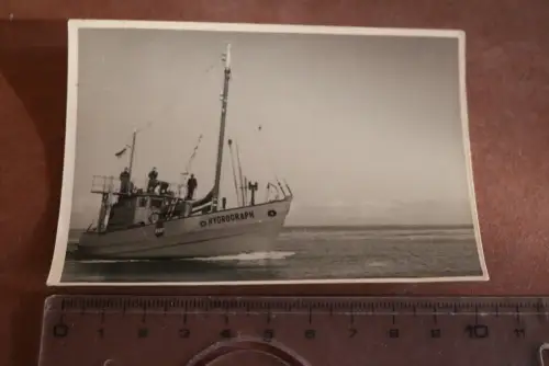tolles altes Foto Forschungsschiff ? Hydrograph - 50-60er Jahre ?