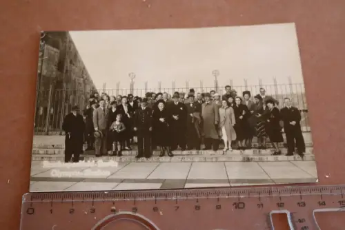 tolles altes Gruppenfoto - Reichssportfeld Berlin - Olympia Stadion 30-40er Jahr