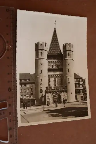 tolle alte Karte - Basel - Spalentor - 30-50er Jahre ?