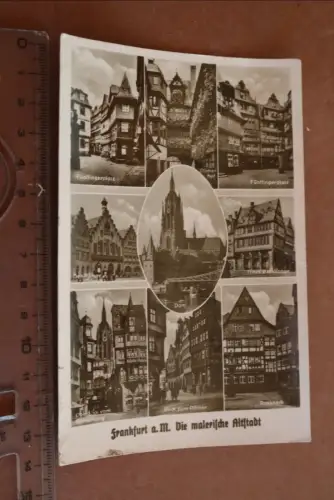 tolle alte Karte - Ansichten - Frankfurt a.M.  1943
