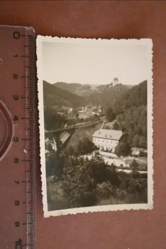 tolles altes Foto  Thüringen - Ziegenrück Eisenbahnbrücke 30-40er Jahre 