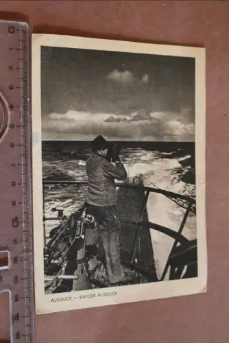 tolle alte Karte-  Asuguck - ewiger Ausguck - U-Boot ?