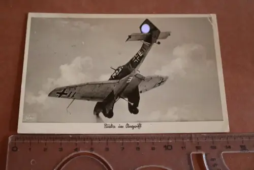 tolle alte Karte-  Flugzeug Junkers Ju 87 Stuka (2)