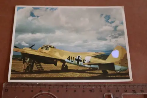 tolle alte Karte-  Junkers JU 88  Wüstentarn - Luftwaffe Mittelmeerraum 