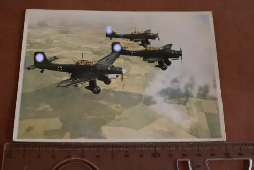 tolle alte Karte- Staffel  Junkers JU 87 - Luftwaffe Mittelmeerraum 