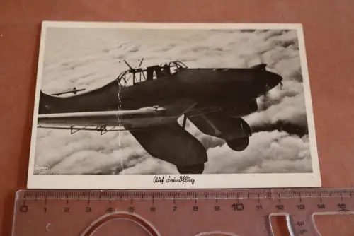 tolle alte Karte-  Flugzeug Junkers Ju 87 Stuka (3)