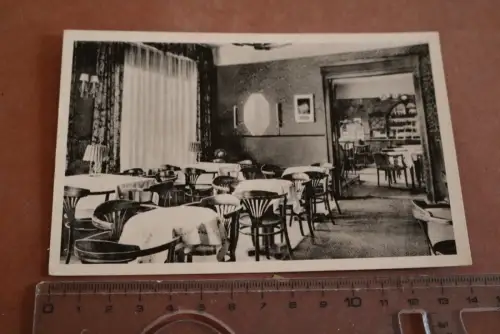 tolle alte Karte - Café Lübeck in Danzig - Neufahrwasser 1943