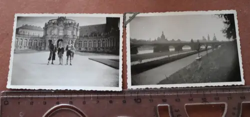 zwei  tolle alte Fotos Jungs in Dresden  1937