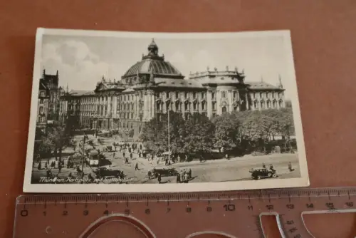 tolle alte Karte - München Karlsplatz mit Justizpalast    30-50er Jahre ?