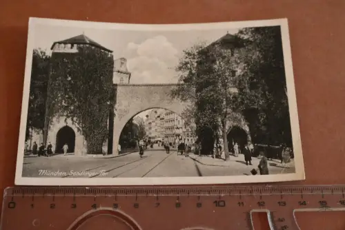 tolle alte Karte - München Sendlinger Tor  30-50er Jahre ?