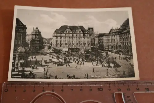 tolle alte Karte - München Karlsplatz     30-50er Jahre ?