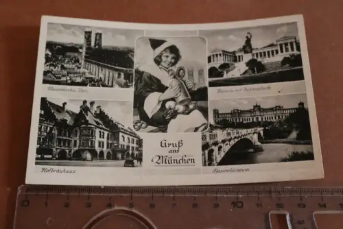 tolle alte Karte - München Ansichten   30-50er Jahre ?