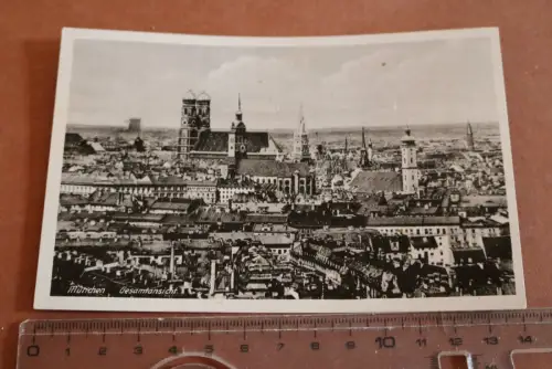 tolle alte Karte - München Gesamtansicht 30-50er Jahre ?