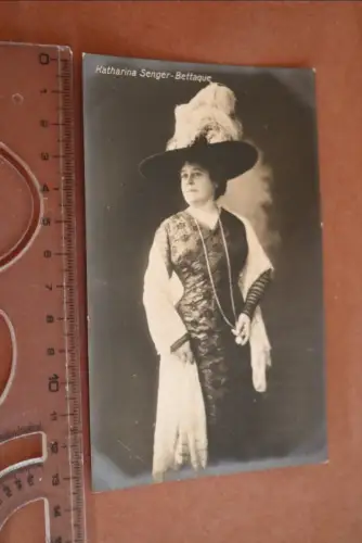 tolle alte Fotokarte - Sängerin Katharina Senger-Bettaque 1910-20