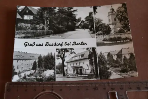 tolle alte Karte -  Basdorf bei Berlin  1981