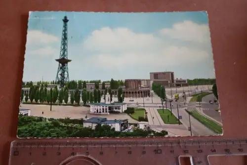 tolle alte Karte -  Berlin Ausstellunggelände am Funkturm 1960