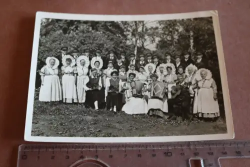 tolle alte Karte -   Volkskunstgruppe - Kurort Jonsdorf 
