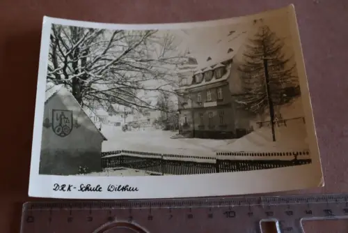tolle alte Karte -   DRK Schule Wilthen 50-60er Jahre 