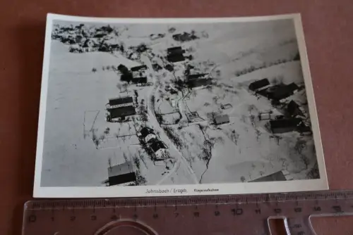 tolle alte Karte -   Johnsbach Erzgebirge Fliegeraufnahme - Junkers Luftbild 