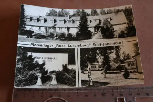 tolle alte Karte -   Pionierlager Rosa Luxemburg - Seifhennersdorf 