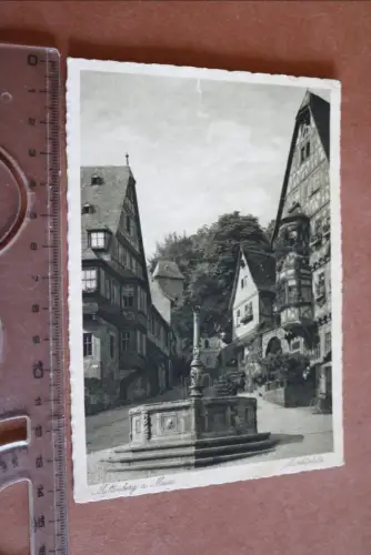 tolle alte Karte -   Miltenberg a Main - Marktplatz 30-40er Jahre 