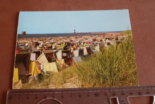 tolle alte Karte -  Rostock Warnemünde - Strand 