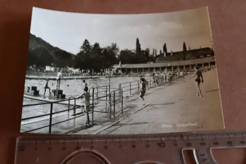 tolle alte Karte - Pirna Geipeltbad  60-70er Jahre ?