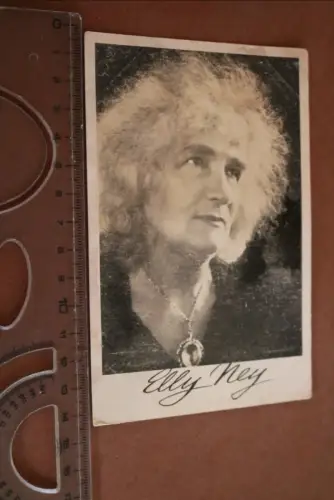 tolle alte Fotokarte - Elly Ney Pianistin  mit gedruckter Signatur 