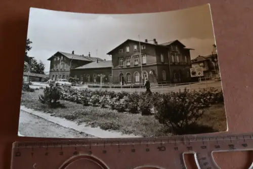 tolle alte Karte -  Bahnhof Hainichen 80er Jahre 