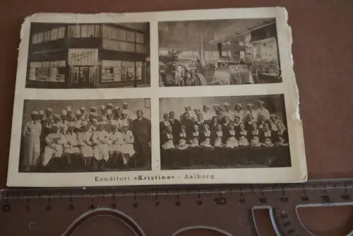 tolle alte Karte - Konditori Kristine - Aalborg  1910-30 ??