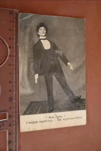 tolle alte Fotokarte - Varietée  ??  Moto Phéno ?  Das mysteriöse Rätsel ?