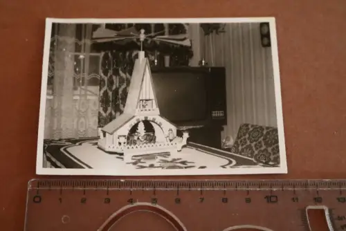 tolles alte  Foto - Tischpyramide Adventshaus  Hardenstein  50-60er Jahre 
