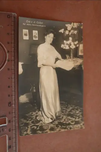 tolle alte Fotokarte - Eva v.d. Osten - Kgl.sächs. Kammersängerin