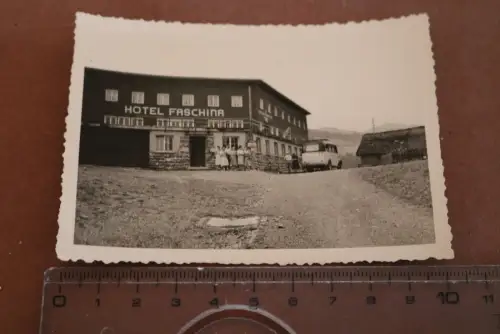 tolles altes Foto - Hotel Faschina Alpen - 50er Jahre 