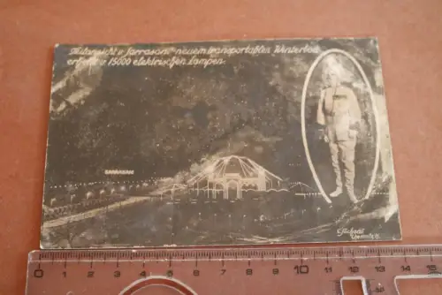 tolle alte Fotokarte - Zirkus Sarrasani transportablen Winterbau  1910-20 ??
