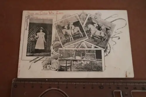 tolle alte Karte - Gruss aus Cirkus Wtw. Leisik  1900-1920 ?? 