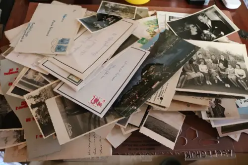 kleines Foto u. Papier Konvolut - Fotos, Briefe Ak´s usw. 