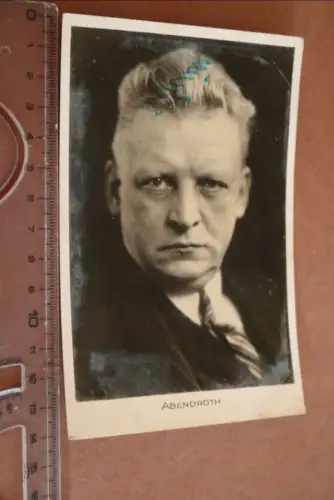 tolle alte Fotokarte Hermann Abendroth Dirigent original signiert 1942