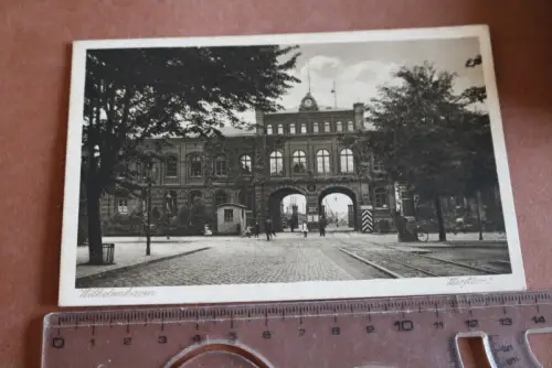tolle alte Karte - Wilhelmshaven Werfttor I . Marine Feldpost - 1917