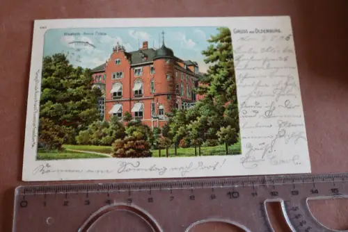 tolle alte Karte - Oldenburg Elisabeth Anna Palais 1905