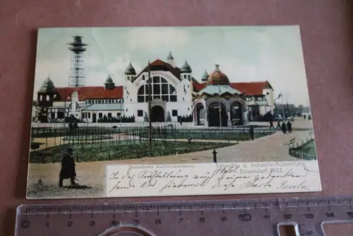 tolle alte Karte - Düsseldorfer Handwerkskammer - Ausstellung 1902 