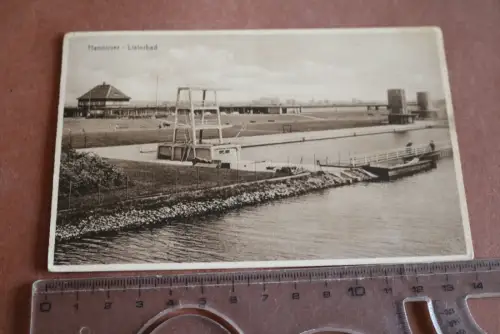 tolle alte Karte - Hannover - Listerbad 1938