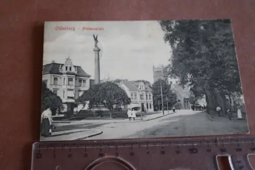tolle alte Karte - Oldenburg Friedensplatz 1907